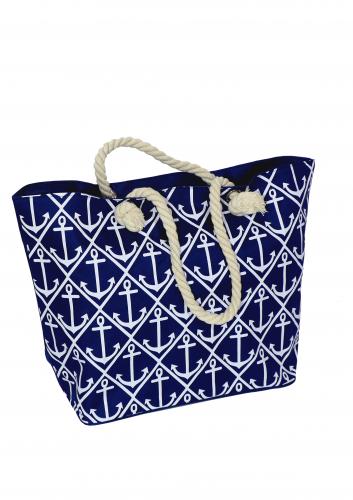 Сумка пляжная "Якоря" (52х36х19см) 60 шт/упак У-875 - фото 1